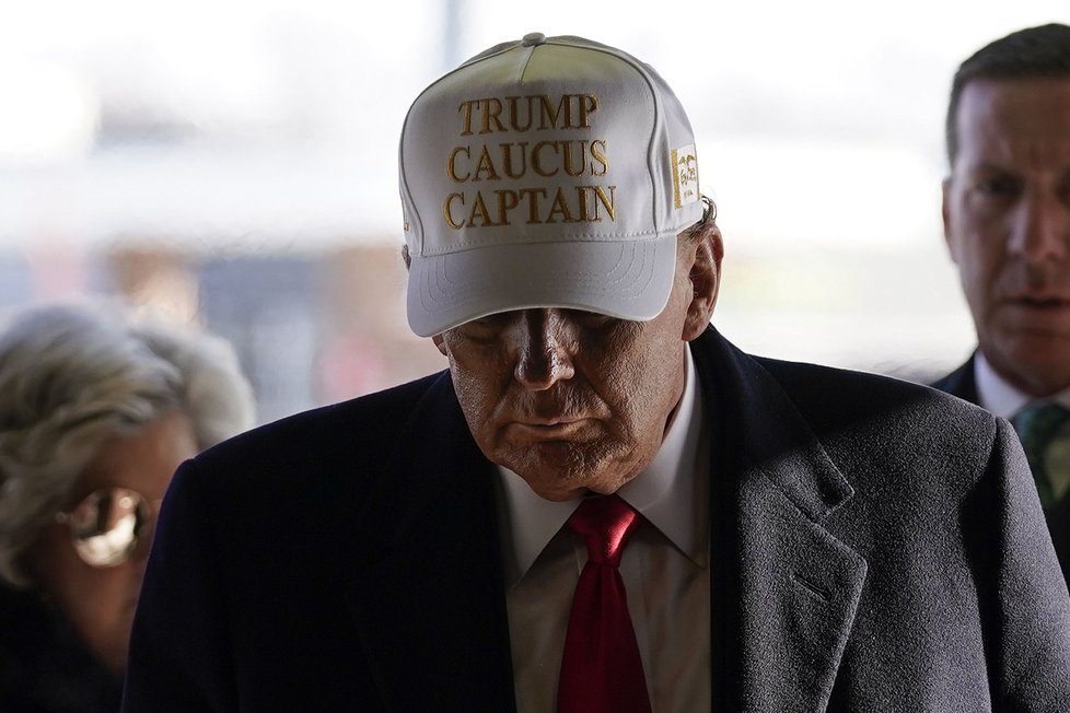 Donald Trump v Iowě (14.1.2024)