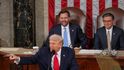 Prezident USA Donald Trump při projevu v Kongresu (25.2.2026) Prezident USA Donald Trump při projevu v Kongresu (25.2.2026)