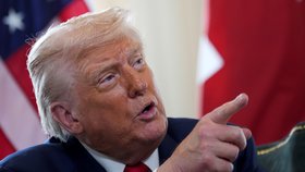 Prezident USA Donald Trump po jednání s britským premiérem Keirem Starmerem (28.7.2025)