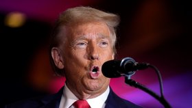 Donald Trump během prezidentské kampaně (22.10.2024)