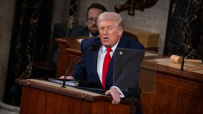 Donald Trump přednesl nejdelší projev o stavu unie v historii. Donald Trump přednesl nejdelší projev o stavu unie v historii.