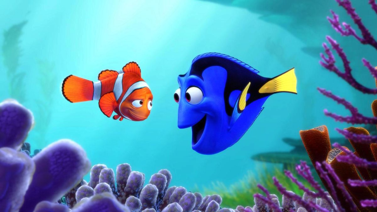 Rybička Dory ze slavného filmu Hledá se Nemo