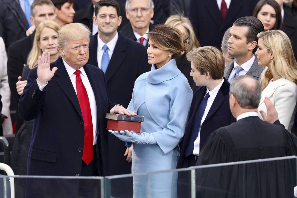 Donald Trump s manželkou Melanií během loňské inaugurace.