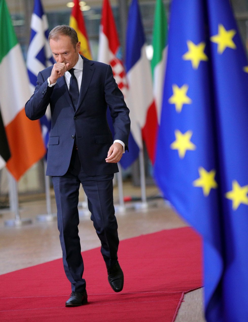 Donald Tusk na summitu EU