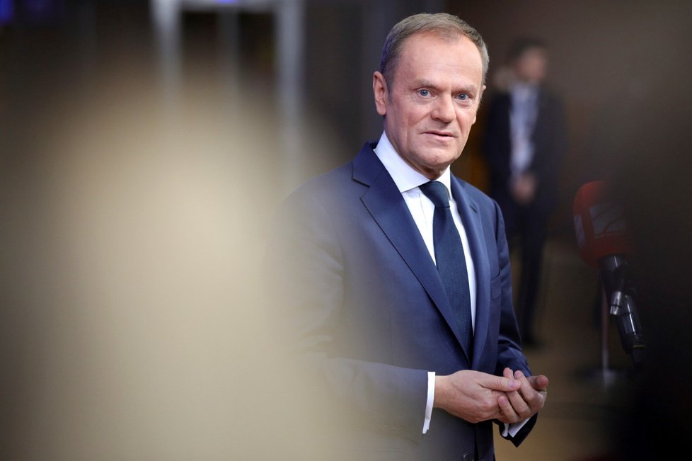 Donald Tusk na summitu EU