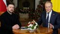Ukrajinský prezident Volodymyr Zelenskyj a polský premiér Donald Tusk (19. 12. 2025) Ukrajinský prezident Volodymyr Zelenskyj a polský premiér Donald Tusk (19. 12. 2025)