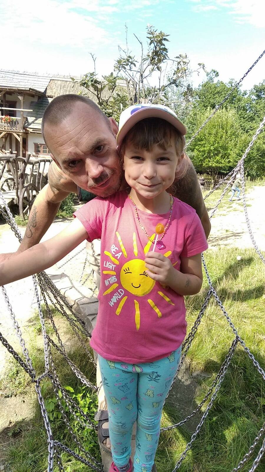 S mladší dcerkou Kačenkou.