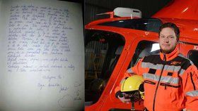Poslední sbohěm! Manželka tragicky zesnulému záchranáři napsala dojemný vzkaz do nebe.