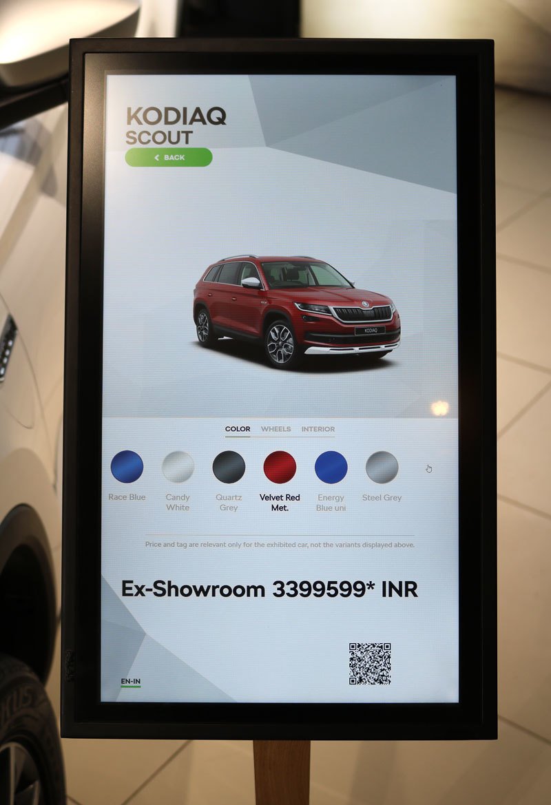 Showroom Škoda v Novém Dillí