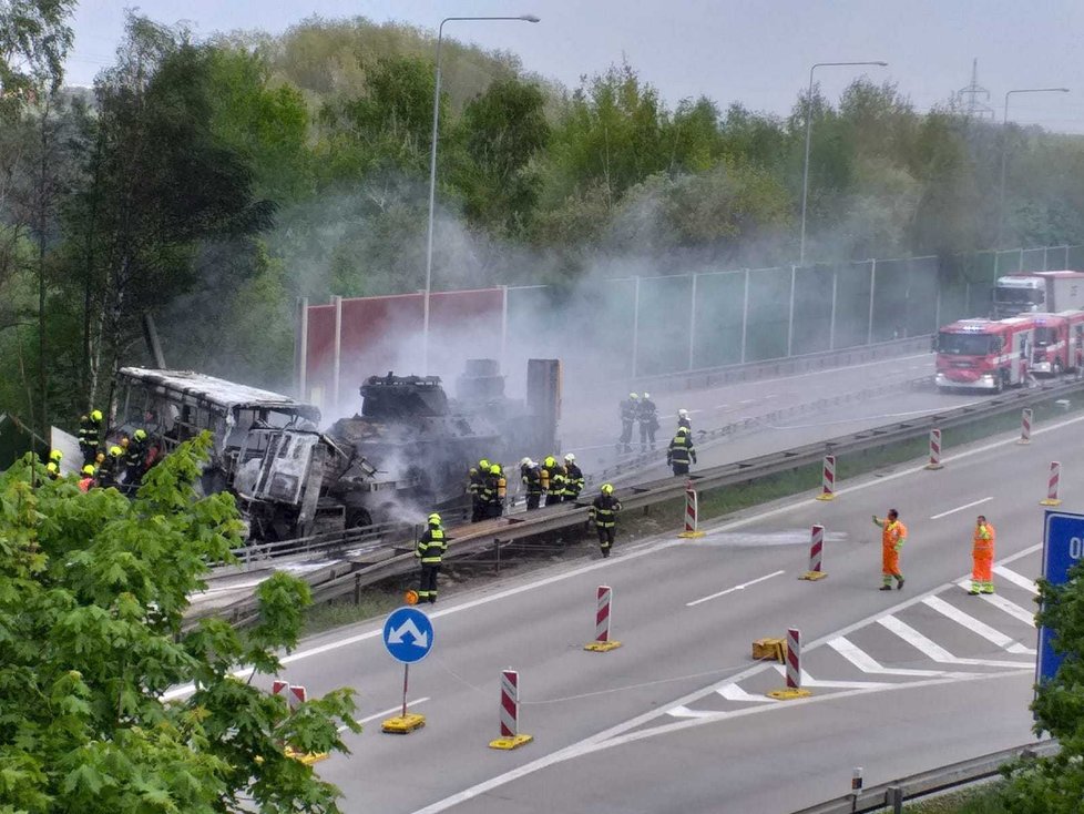 Dopravní nehoda na Pražském okruhu