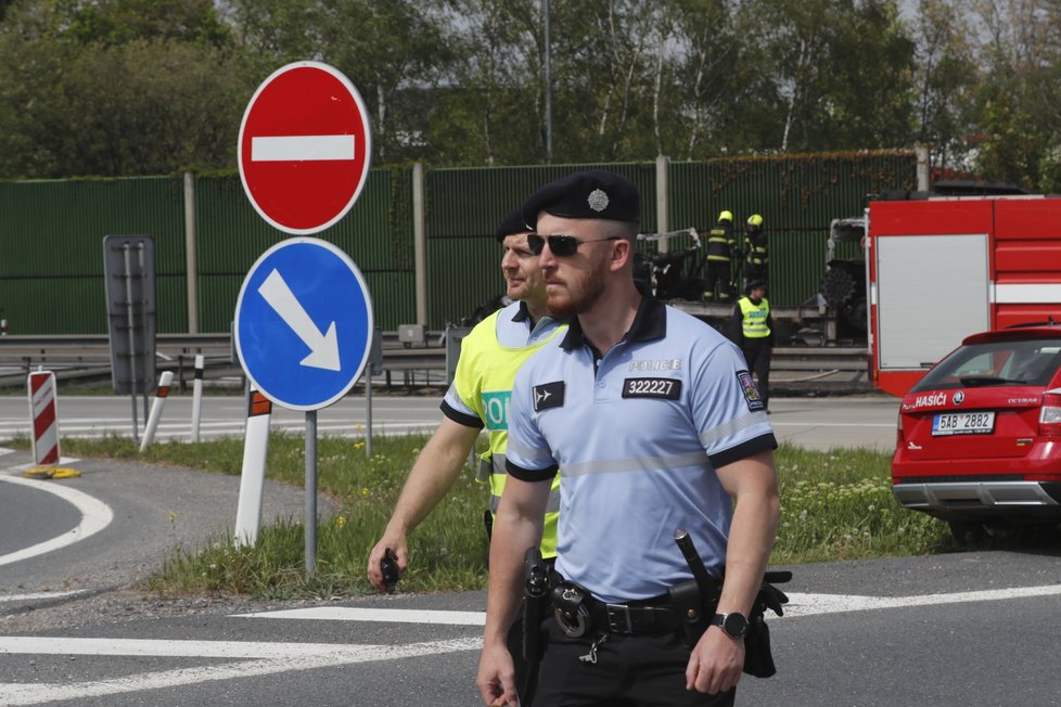 Dopravní nehoda na Pražském okruhu