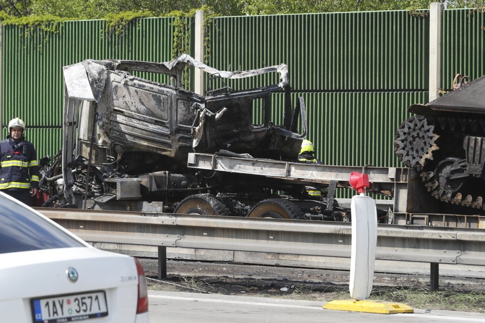 Dopravní nehoda na Pražském okruhu