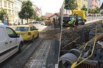 Rekonstrukce Táborské ulice v pražských Nuslích.