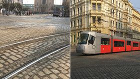 Po dobu více než jednoho měsíce se bude opravovat tramvajová trať na křižovatce Strossmayerova náměstí v Praze 7.