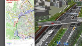 Pokračující výstavba velkého městského okruhu v úseku Žabovřeská v Brně zavře nájezd z Bystrce do Královopolských tunelů až do 16. srpna.