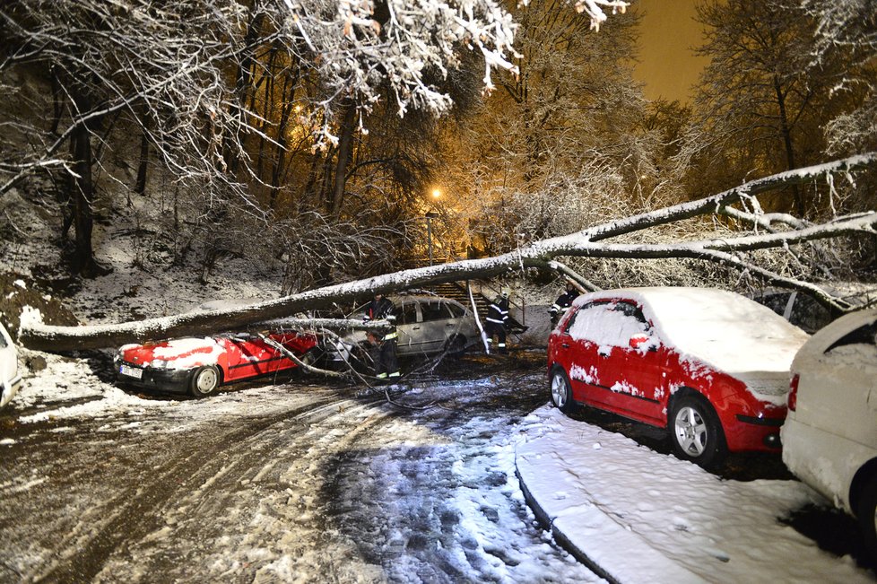 Takhle sníh „zvařil“ Česku před pár dny