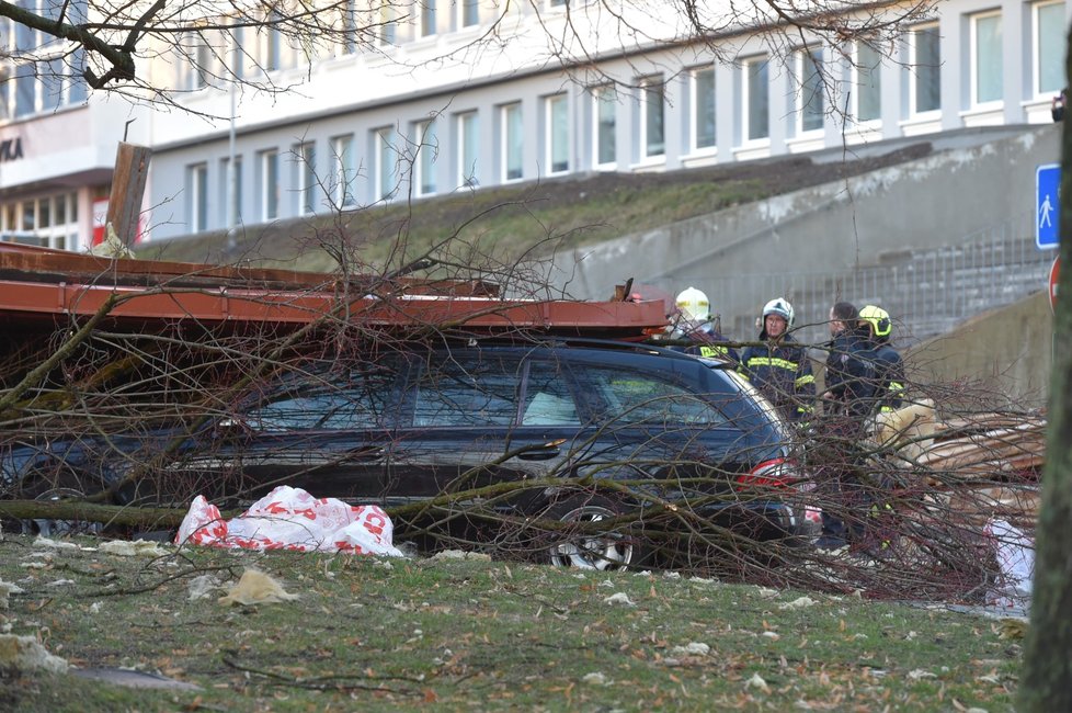 V Česku řádil vichr, zkomplikoval dopravu (11. 3.)