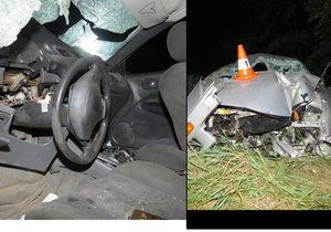 Opilý mladík (19) bez řidičáku boural v autě bez technické a pojištění. Těžce zranil čtyři spolujezdce.