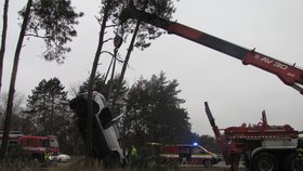 Vážná dopravní nehoda u Opatovického písníku