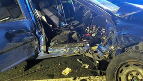 Záchranná akce u dopravní nehody na Hradecku