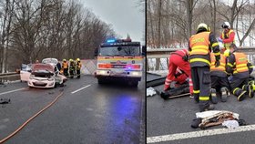 Na Karvinsku se srazila osobní auta. Jeden člověk zemřel. (21.1.2022)