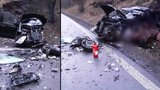 Tragická nehoda na Šumpersku: Řidič zemřel, dvě děti se zranily