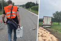 Děsivá nehoda u Otrokovic: Řidič nepřežil čelní srážku s kamionem!