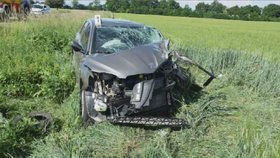 Auto opilé řidičky po nehodě