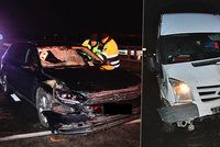 Smrtelná nehoda na D11: Řidič po nehodě přebíhal dálnici, smetlo ho jiné auto