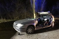 Smrtelná nehoda na Kladensku: Auto narazilo do stromu, spolujezdec zemřel