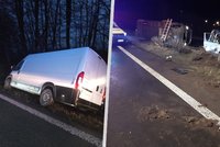 Dopravní kolaps na českých dálnicích: D1 a D10 uzavřely nehody, D3 ledovka. Na Mladoboleslavsku zemřela řidička