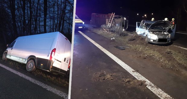 Dopravní kolaps na českých dálnicích: D1 a D10 uzavřely nehody, D3 ledovka. Na Mladoboleslavsku zemřela řidička