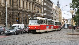 Na Karlově náměstí bouraly tramvaje (ilustrační foto).