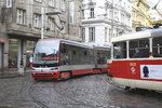 U Lazarské budou o víkendu dočasné změny ve vedení tramvajových linek.