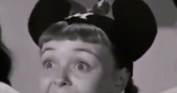 Doreen Tracey jako dětská hvězda v The Mickey Mouse Club