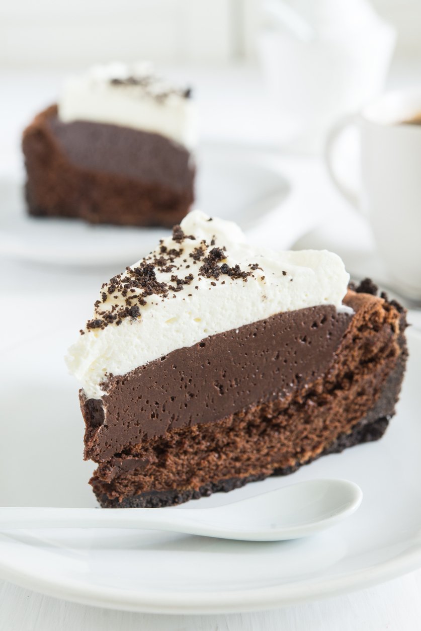 Mississippi mud pie je originální nejen chuťově, ale i vzhledově.