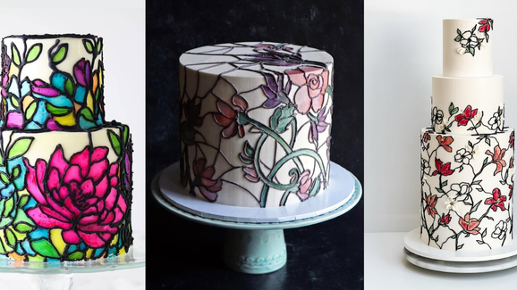 Nádherné vitrážové dorty: Díky jednoduchému zdobení vypadají jako umělecká díla