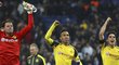 Fotbalisté Borussie Dortmund slaví cenný bod ze hřiště Realu Madrid