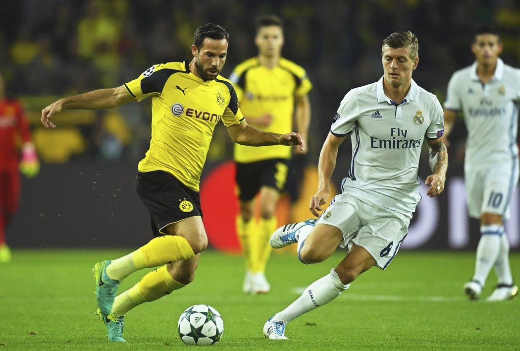 Fotbalisté Borussie Dortmund hrají v Lize mistrů s Realem Madrid