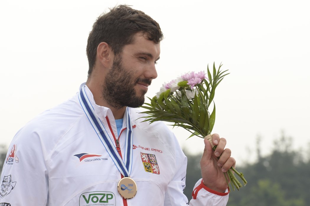 Kajakář Josef Dostál skončil na MS v Račicích třetí na kilometrové trati a neobhájil stříbro z předchozího šampionátu