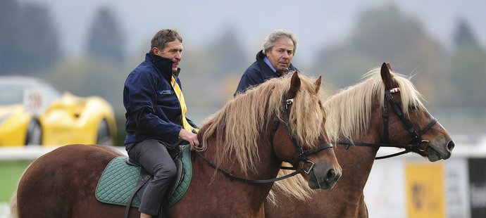 Josef Váňa a Václav Chaloupka při unikátním závodu