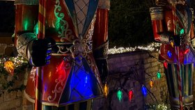 Vánoční výzdoba manželů Pecarskiových