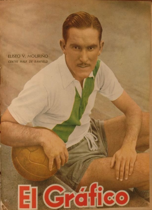 Argentinská fotbalová hvězda Eliseo V. Mourino