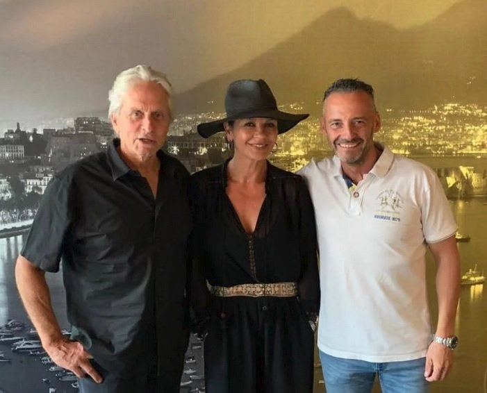 Michael Douglas a Zeta Jones na Slovensku