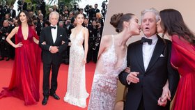 Dojatý Michael Douglas (78): V zajetí svých krásek v Cannes!