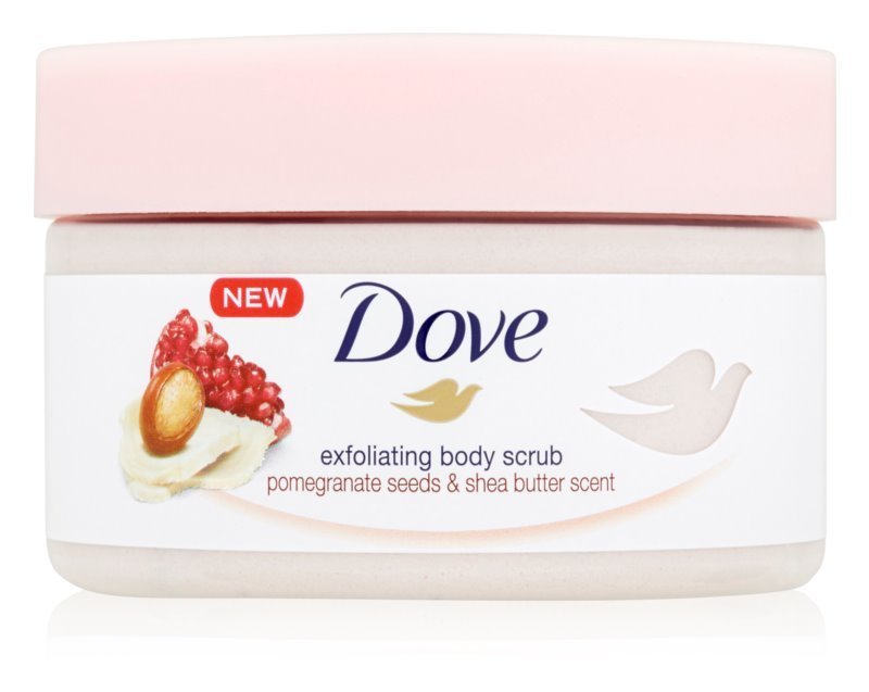 Pečující tělový peeling, Dove, 188 Kč (225 ml)