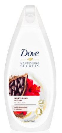 Pečující sprchový gel Nourishing Secrets Nurturing Ritual, Dove, 139 Kč (500 ml)