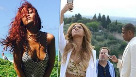 Celebrity na dovolené: Beyonce a Jay Z ve Florencii, Rihanna na Havaji. A co další?