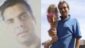 Otce (vlevo) rozzuřilo, že si jeho dceru na dovolené natáčí muž, který měl v telefonu dětské porno (vpravo)
