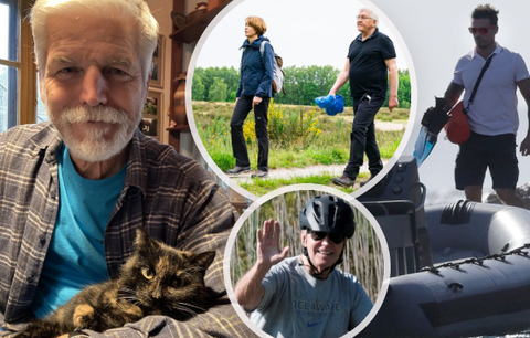 Prezidentské dovolené: Pavel na chatě, Macronovi na jachtě i cyklisti Čaputová a Biden
